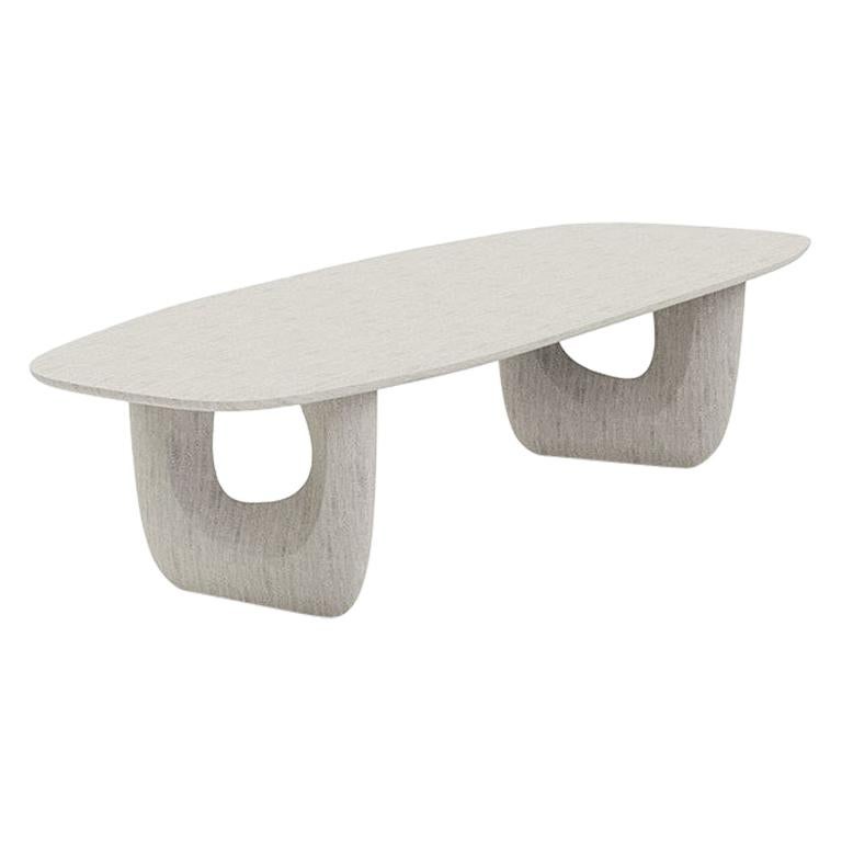 Savignyplatz Dining Table by Sebastian Herkner in Ivory Oak For Sale