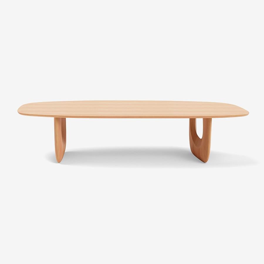 This Savignyplatz dining table by Sebastian Herkner in Nude Brushed Ultra Matte Lacquered Oak is 320cm W × 120cm D × 74cm H. 

This Savignyplatz dining table by Sebastian Herkner in Whiskey Ultra Matte Lacquered Oak is 320cm W × 120cm D × 74cm H.