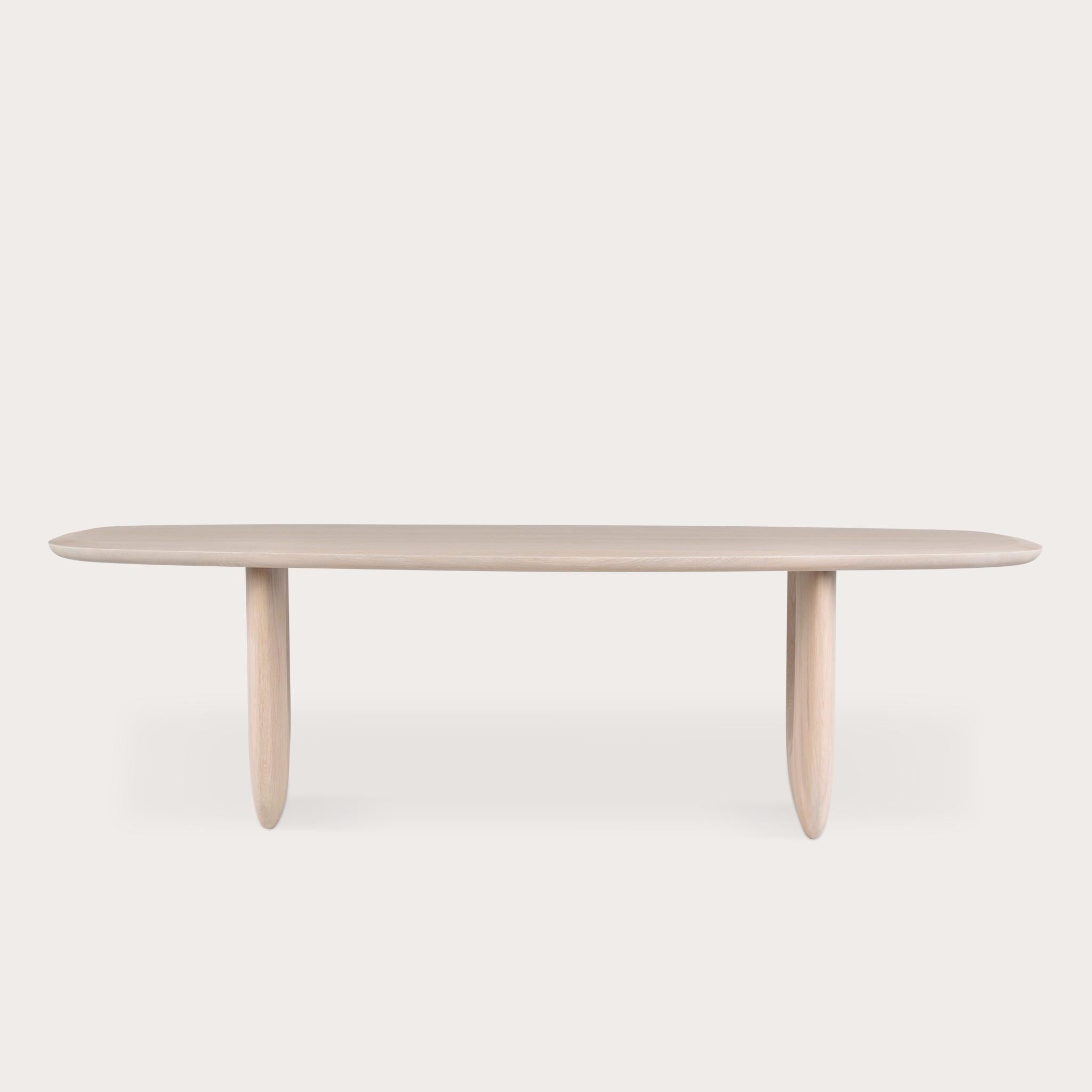 This Savignyplatz dining table by Sebastian Herkner in Ivory Ultra Matte Lacquered Oak is 320cm W × 120cm D × 74cm H. 

This Savignyplatz dining table by Sebastian Herkner in Whiskey Ultra Matte Lacquered Oak is 320cm W × 120cm D × 74cm H. 

The
