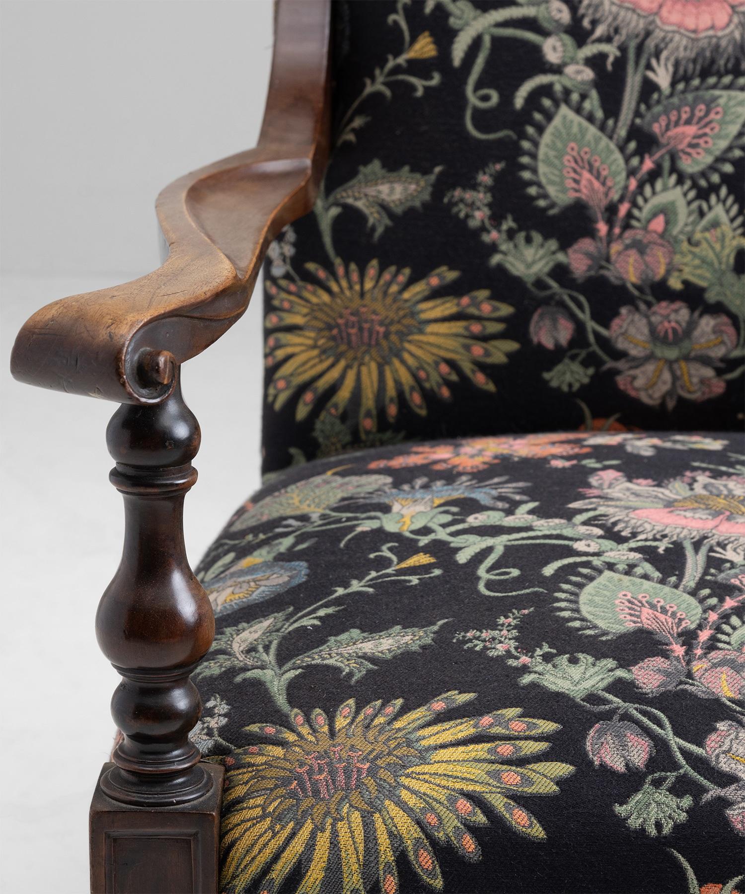 Upholstery Saville Armchair in House of Hackney Jacquard Fabric, England Circa 1890