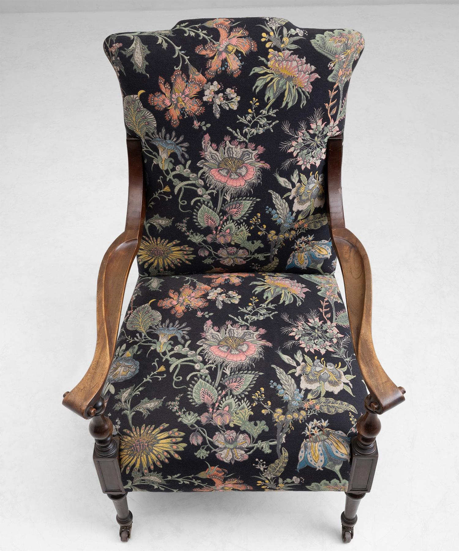 Saville Armchair in House of Hackney Jacquard Fabric, England Circa 1890 1