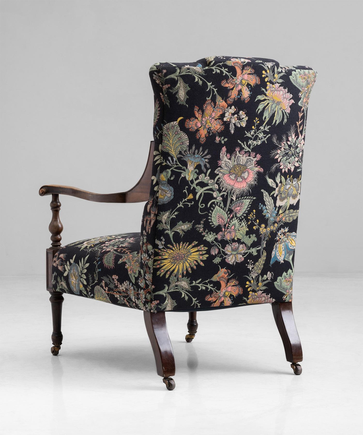 Saville Armchair in House of Hackney Jacquard Fabric, England Circa 1890 2