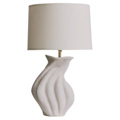 Savin Sculptural Ceramic Table Lamp by Hanna Englund Ceramics