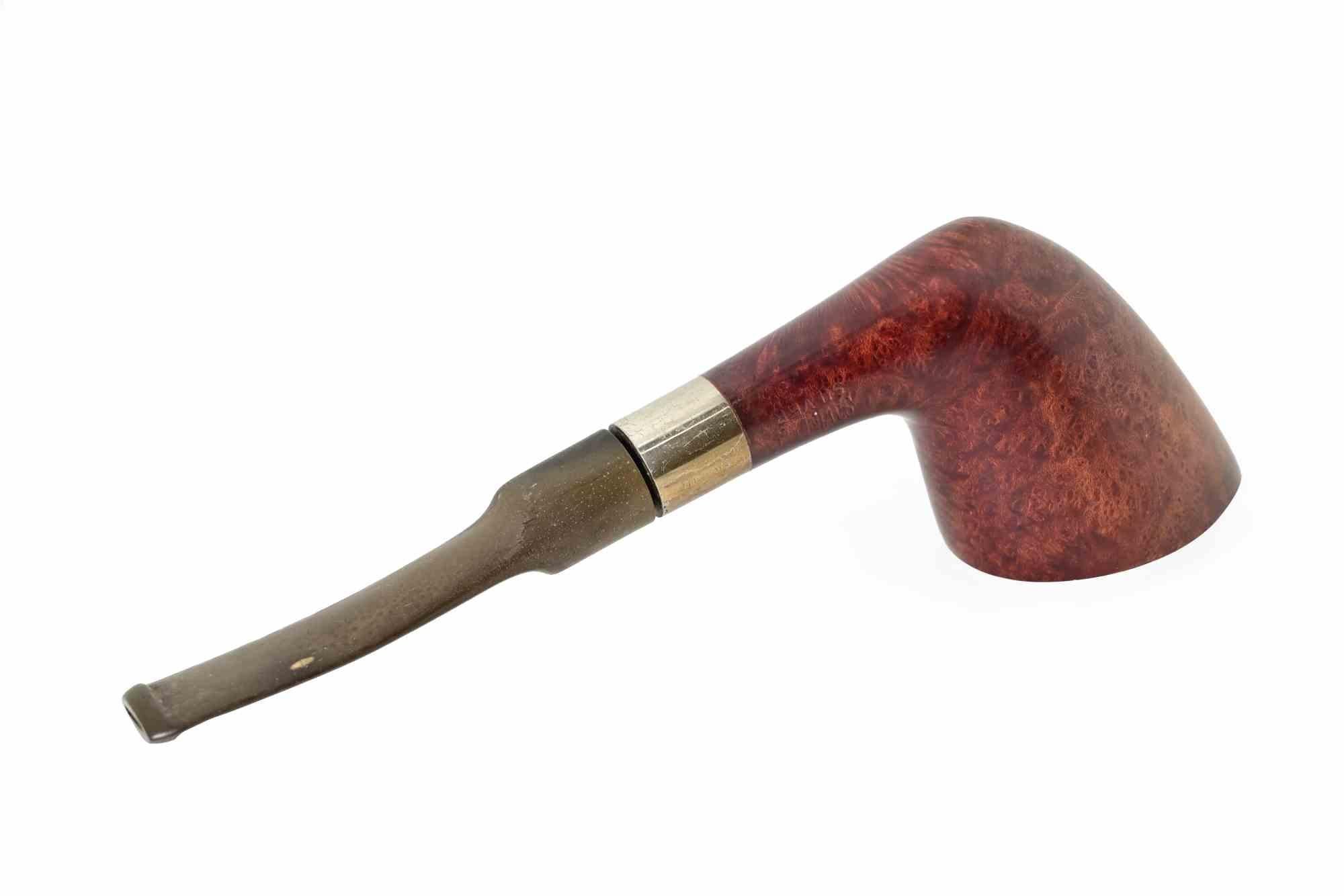 Europeo Pipa di radica Savinnelli con montatura in argento, metà del XX secolo in vendita