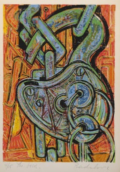 Il lucchetto, serigrafia moderna di Savo Radulović