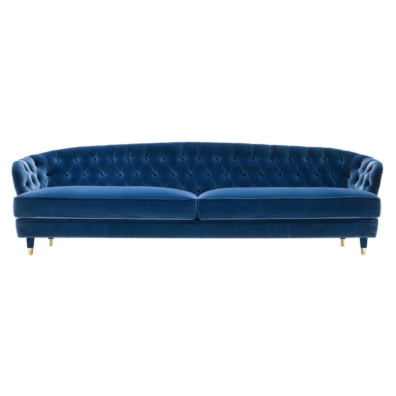 Savoi Cobalt Sofa For Sale