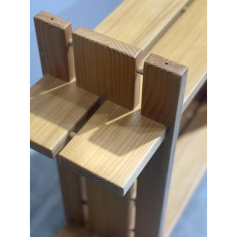 Mid-Century Modern Savoie Mountain Shelf in Fir from Maison Regain, 1980s For Sale