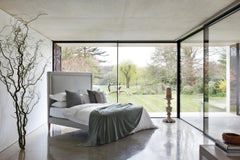 Savoir Felix Linen Headboard & Nº4v Vegan Bed Set, California King Size