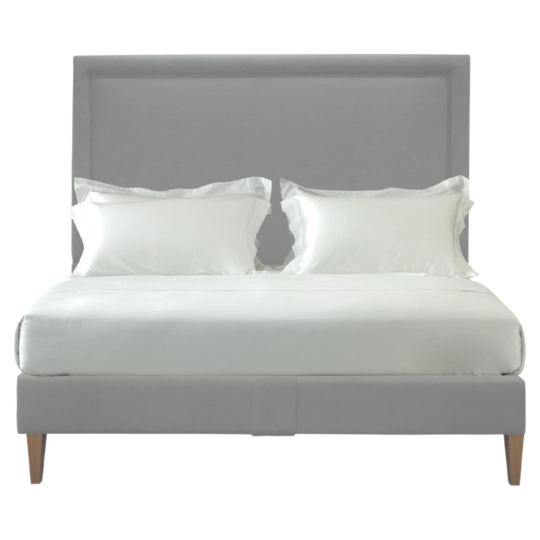 Savoir Felix Linen Headboard & Nº4v Vegan Bed Set, California King Size