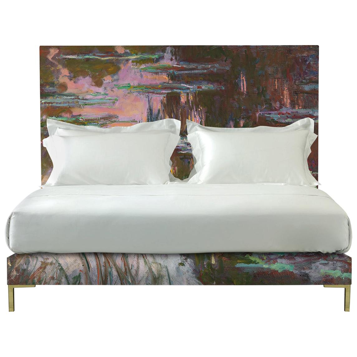 Savoir Harlech with Claude Monet’s Water-Lilies and Nº4 Bed Set, Queen Size