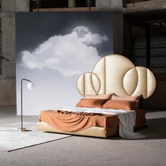 Ex-Display Savoir Moon Headboard & Nº2 Bed Set, Handmade in London, US King Size