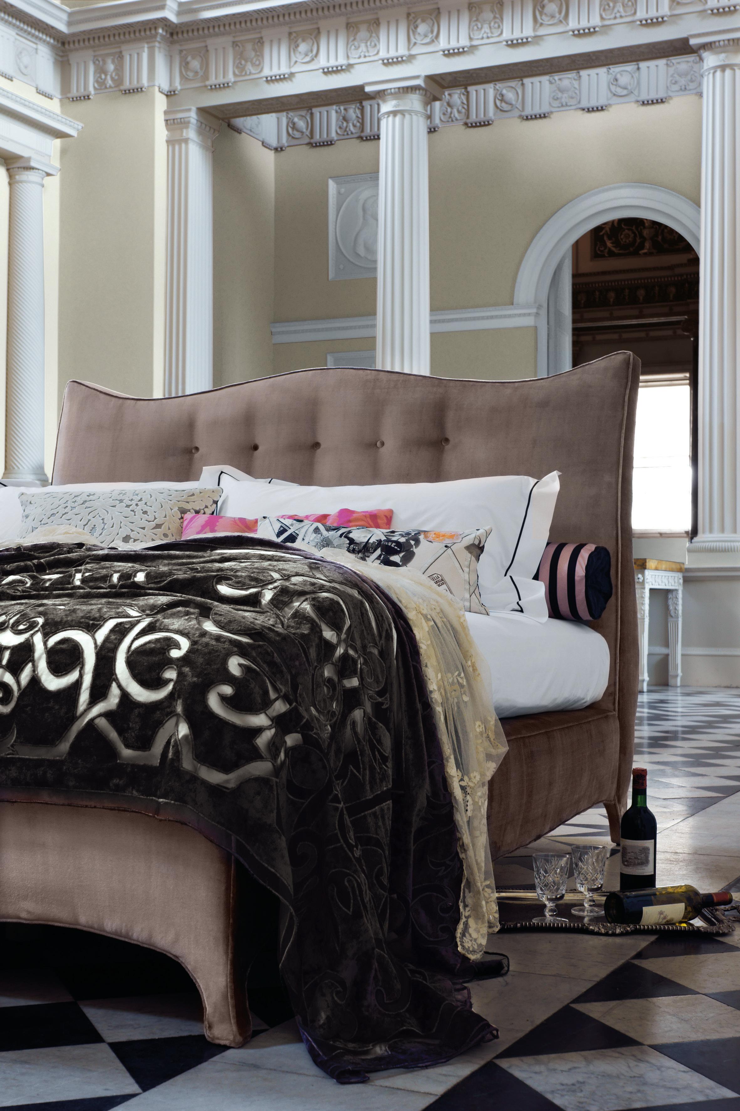 British Savoir Penelope Headboard & Nº2 Bed Set, Made to Order, US California King Size For Sale