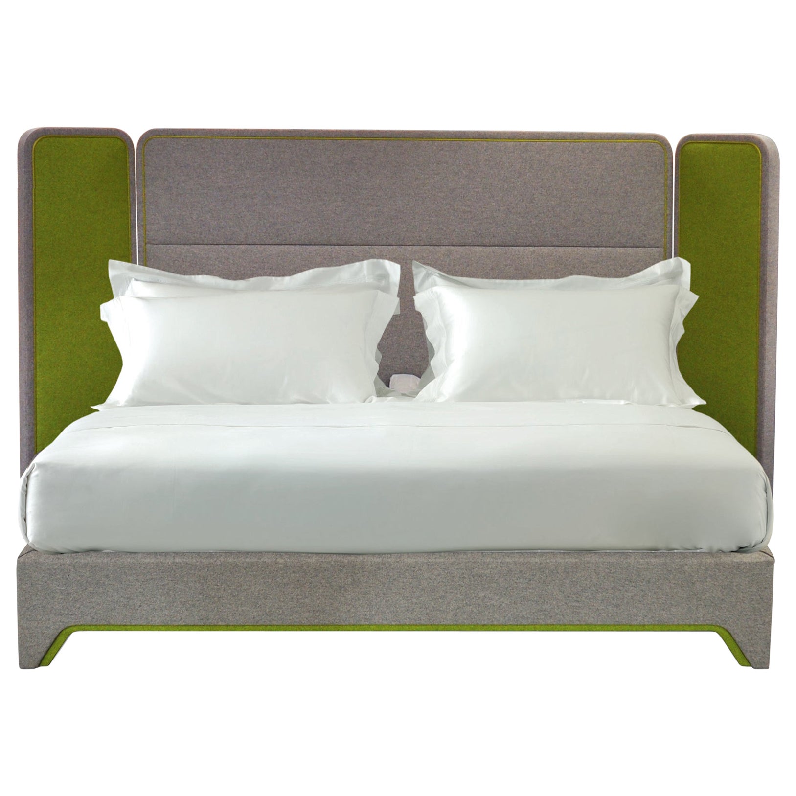 Savoir Screen Headboard & Nº4 Bed Set, California King Size, by Steve Leung For Sale