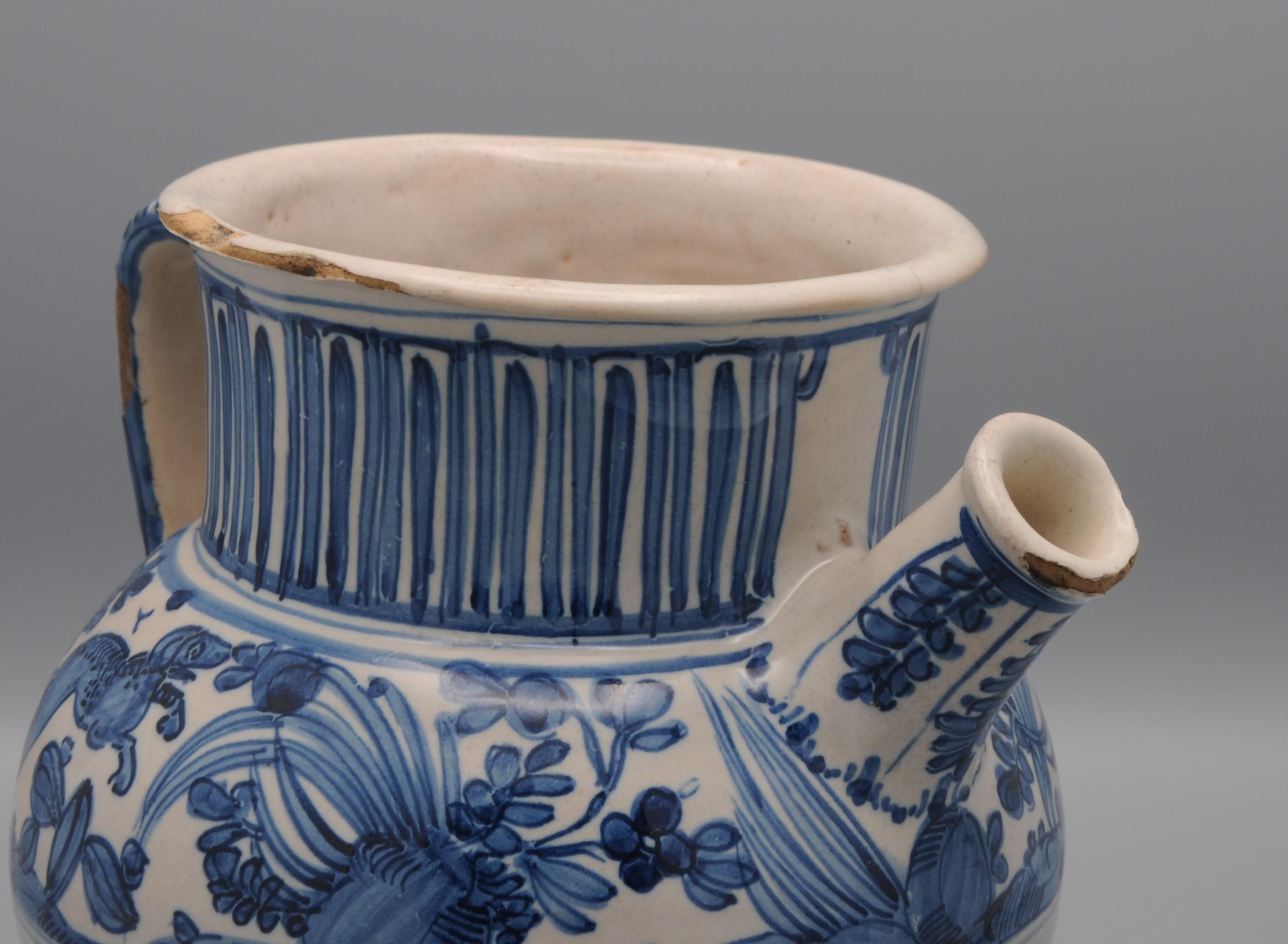 Savona - Maiolica Apothekergefäß / Weiches Drogengefäß -  17. Jahrhundert im Angebot 3