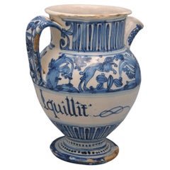 Savona - Maiolica Pharmacy Jug / Wet Drug Jar -  17th century