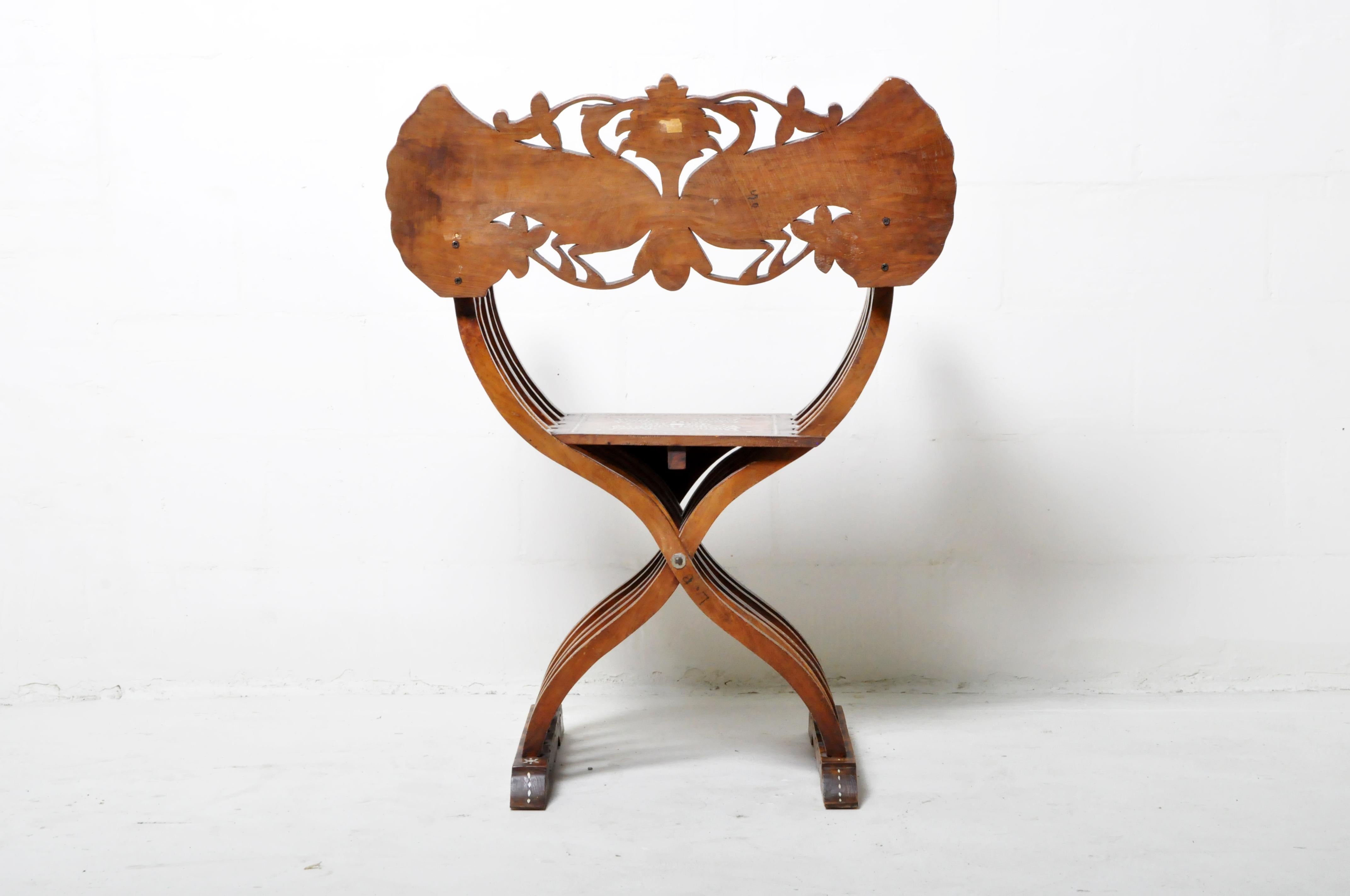 Walnut Savonarola Chair