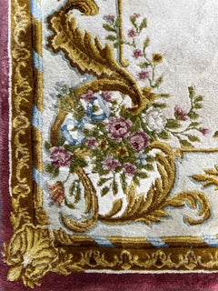 French carpet ( Savonnerie ) around 1950 in wool, N° 1231