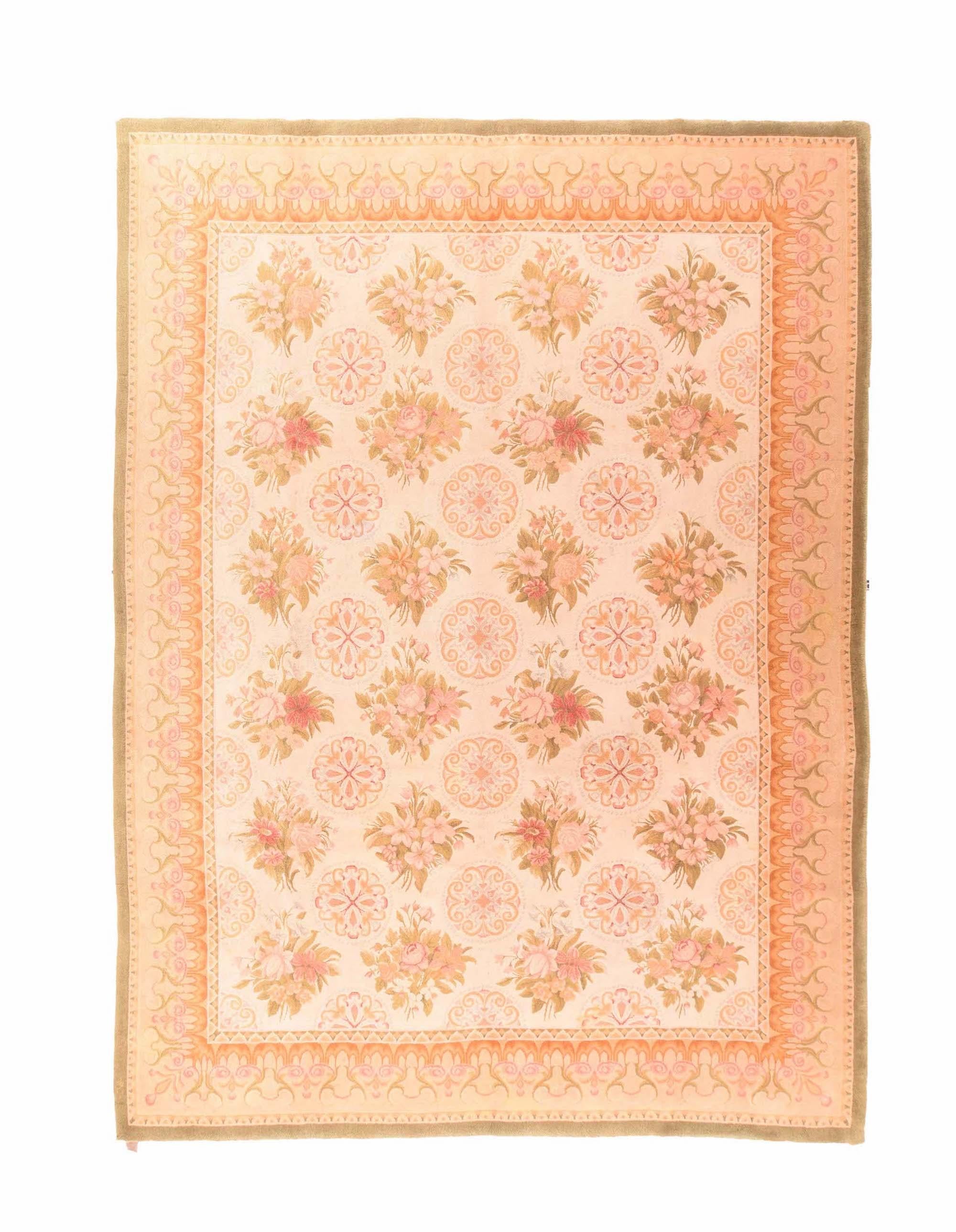 Savonnerie Rug 8’9” x 12’1” In New Condition For Sale In New York, NY