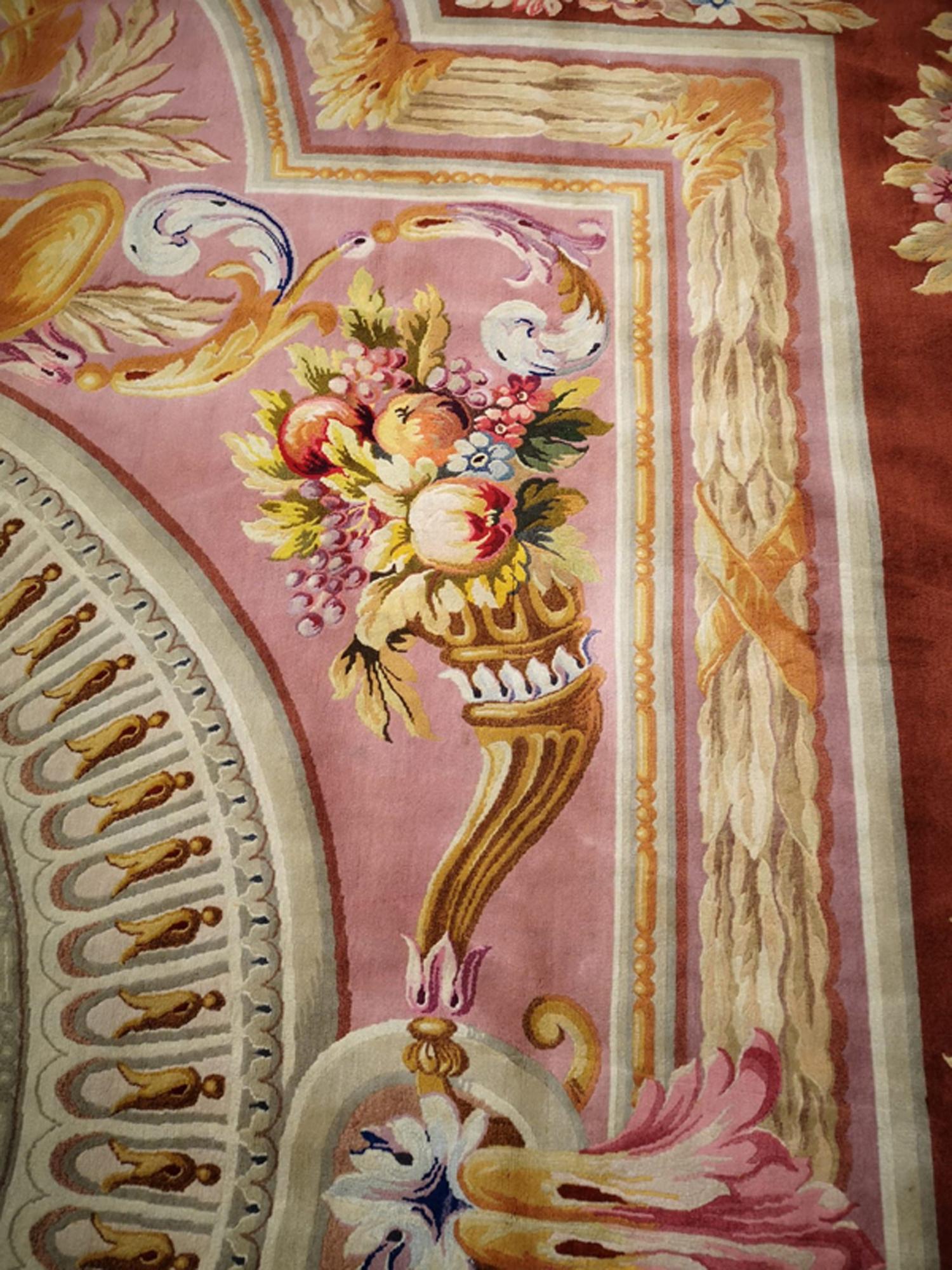 Savonnerie Rug Royal Design French Antique Palace Piece, 19th Century 7