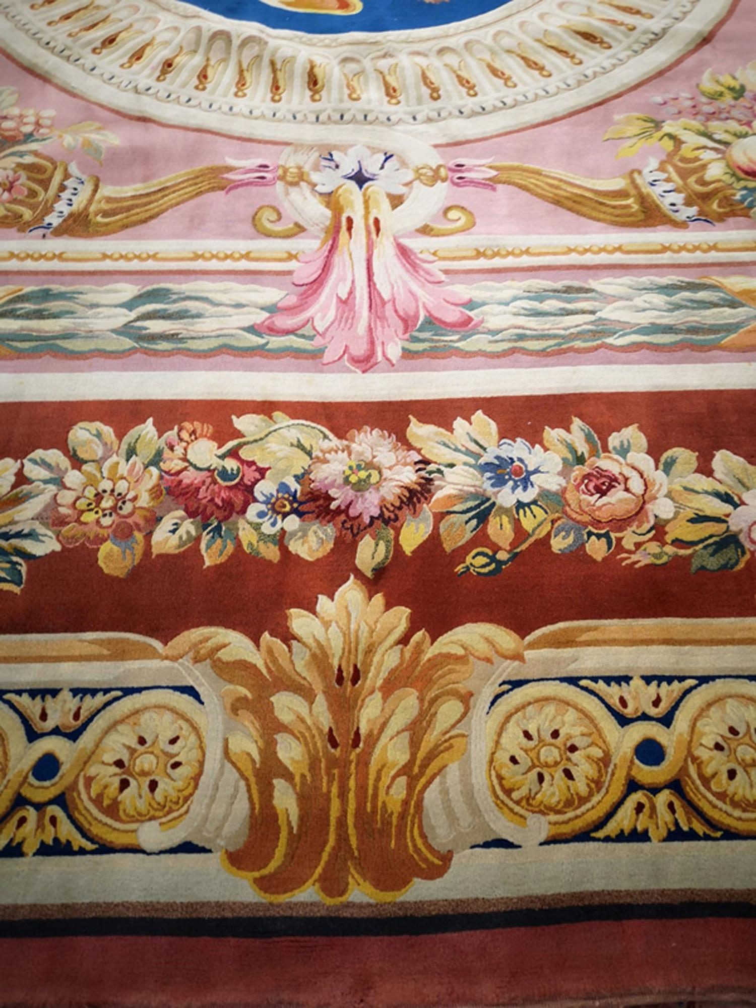 Savonnerie Rug Royal Design French Antique Palace Piece, 19th Century 8