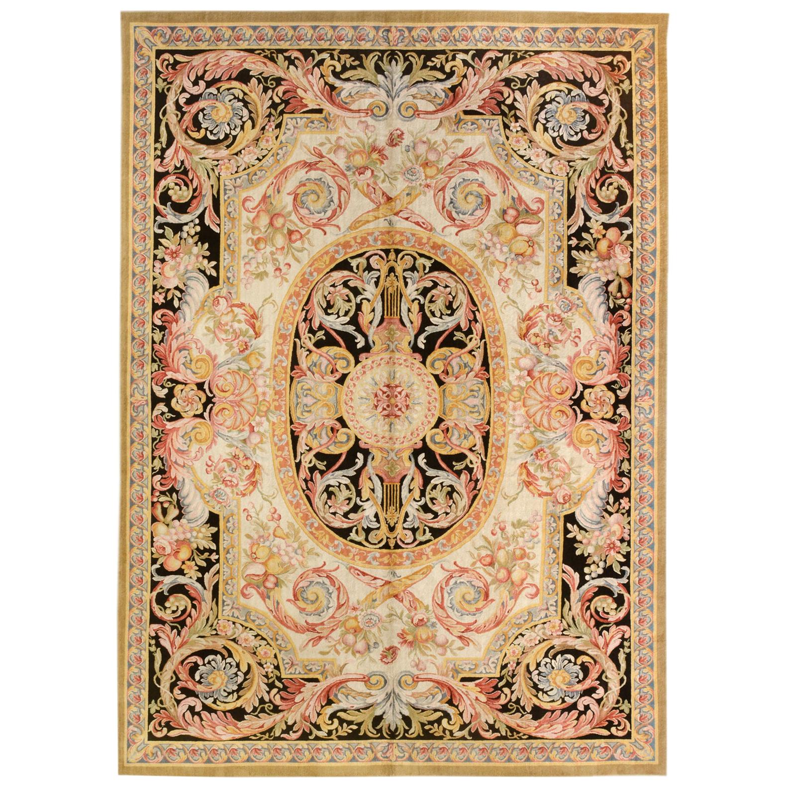 Savonnerie Style Wool Area Rug