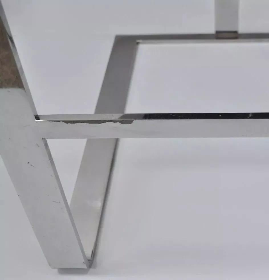 Savor Royce Metall Chrom Barhocker Caress Taupe Leder Century Furniture F im Zustand „Gut“ im Angebot in Philadelphia, PA