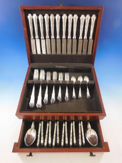 Savoy by Buccellati Clemanti Italy 800 Silver Flatware Set for 12 Dinner 84 Pcs