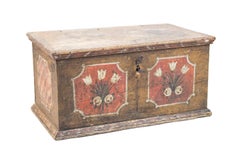 Savoyard Coffer in Polychrome Wood, 18th Century