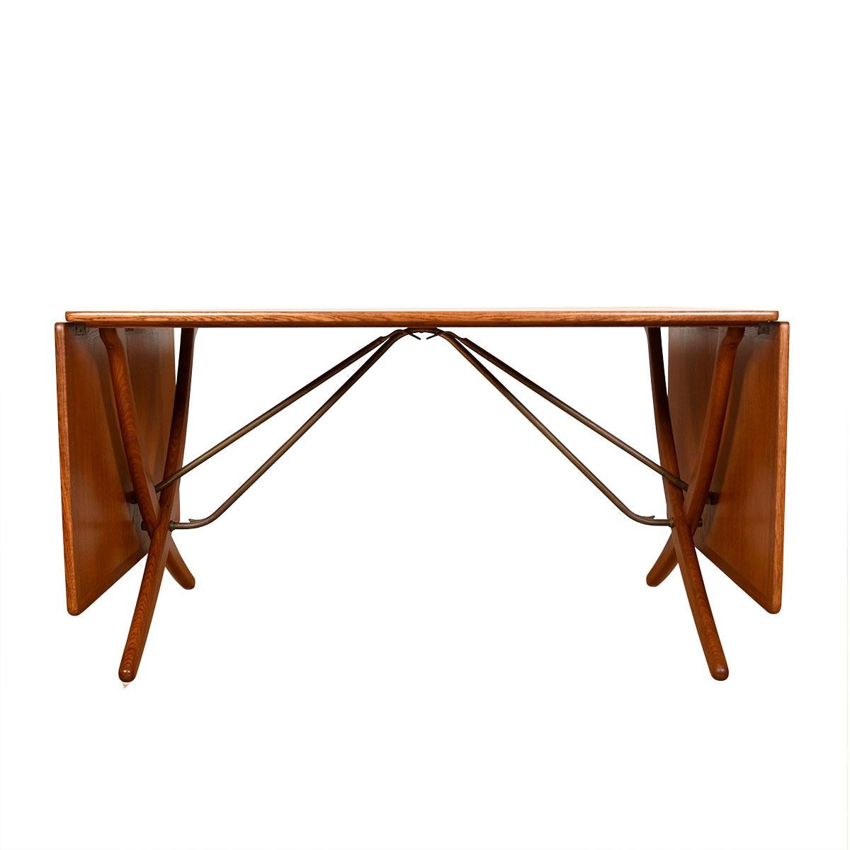 “Saw Horse” Extendable Dining Table in Oak by Hans Wegner for Andreas Tuck,1950s

Additional information:
Material: Oak
Featured at DC:
A very hard to come by example of this table with both an oak top & oak legs.
The smaller model of the