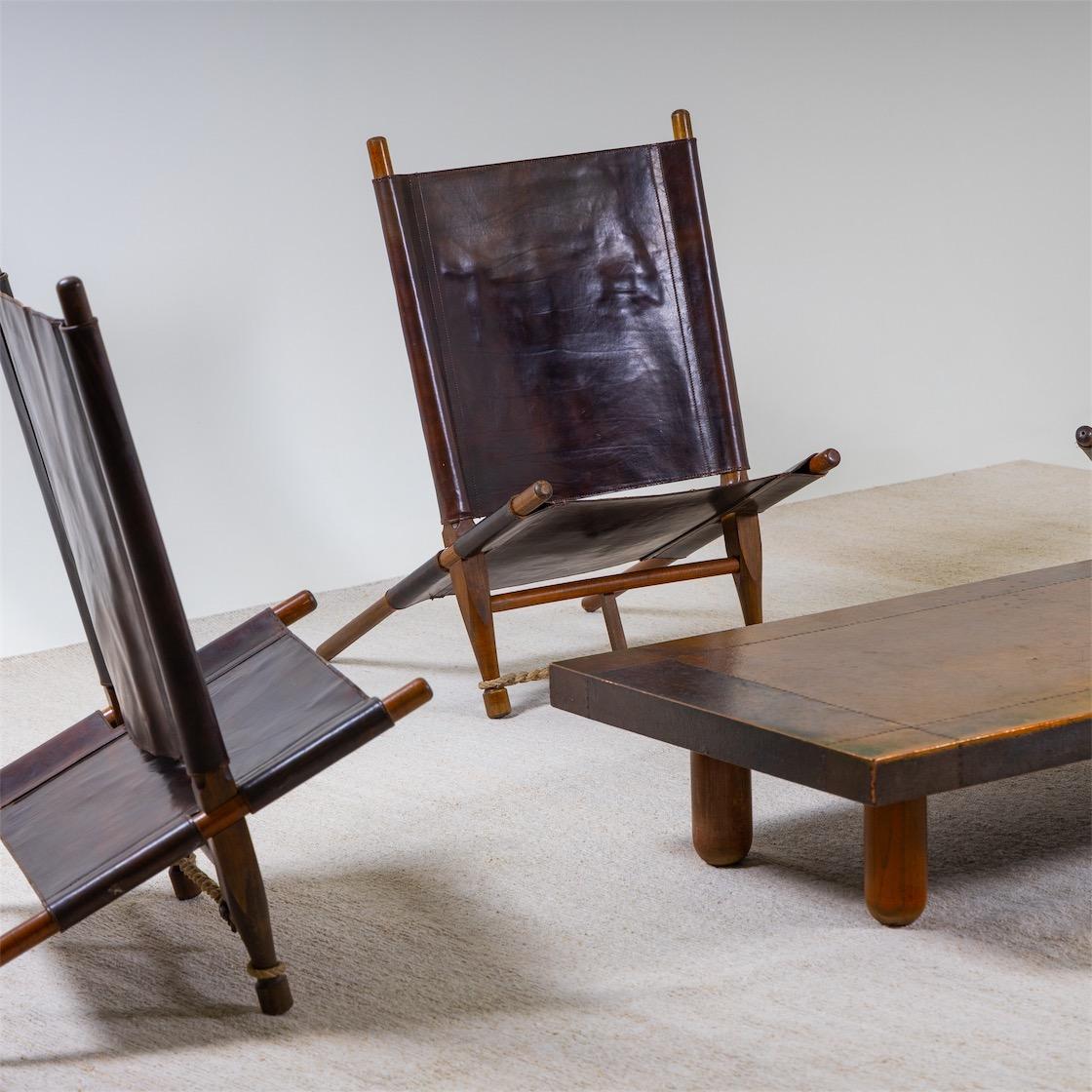 Mid-20th Century Saw Lounge Chairs by Ole Gjerlov-Knudsen for Cado, Denmark, 1958