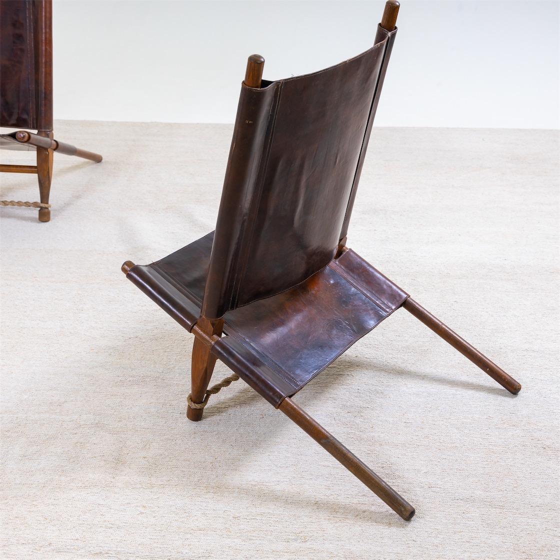 Saw Lounge Chairs by Ole Gjerlov-Knudsen for Cado, Denmark, 1958 In Good Condition In Greding, DE