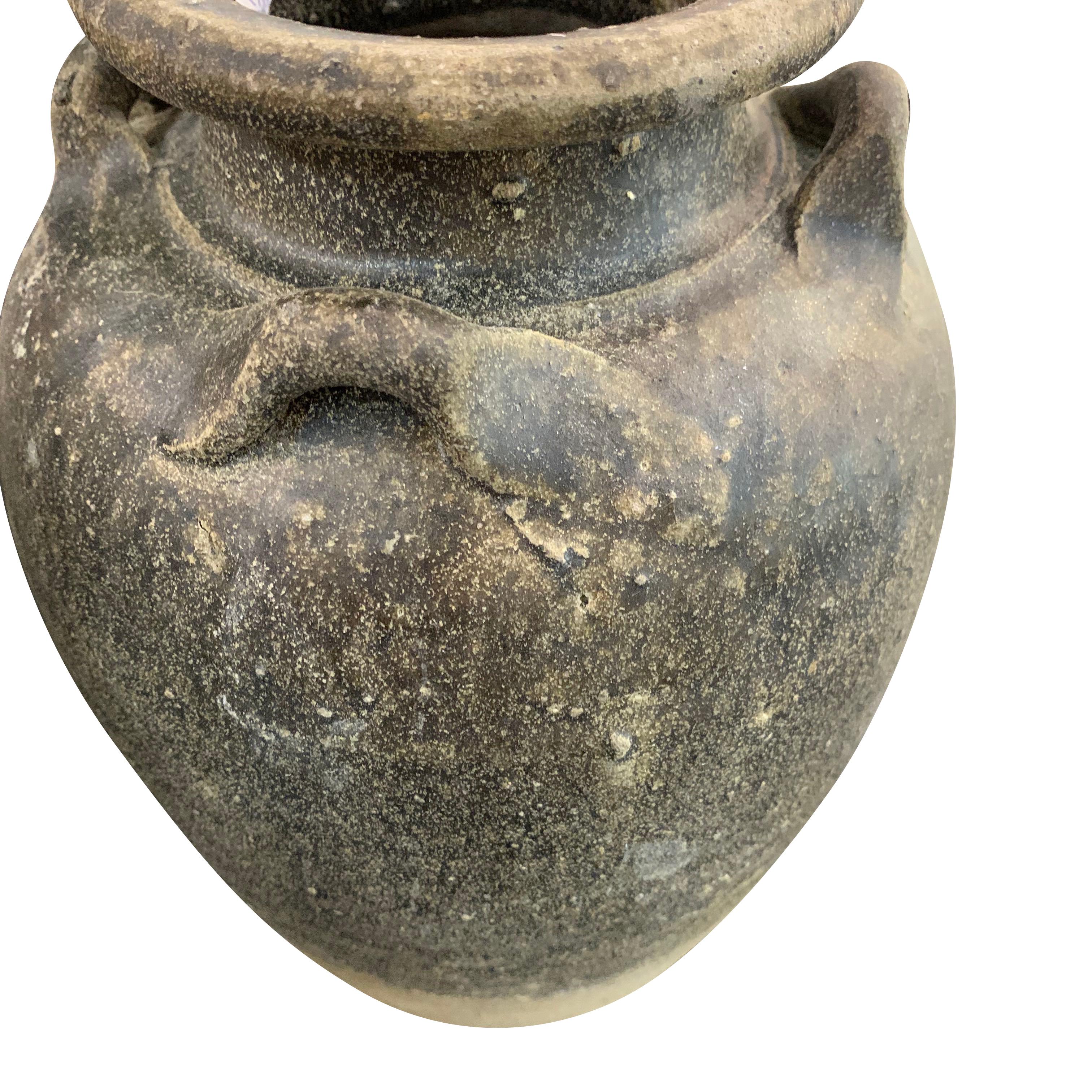 Sawankhalok Ceramic Vase, Thailand, 16th Century In Good Condition In New York, NY
