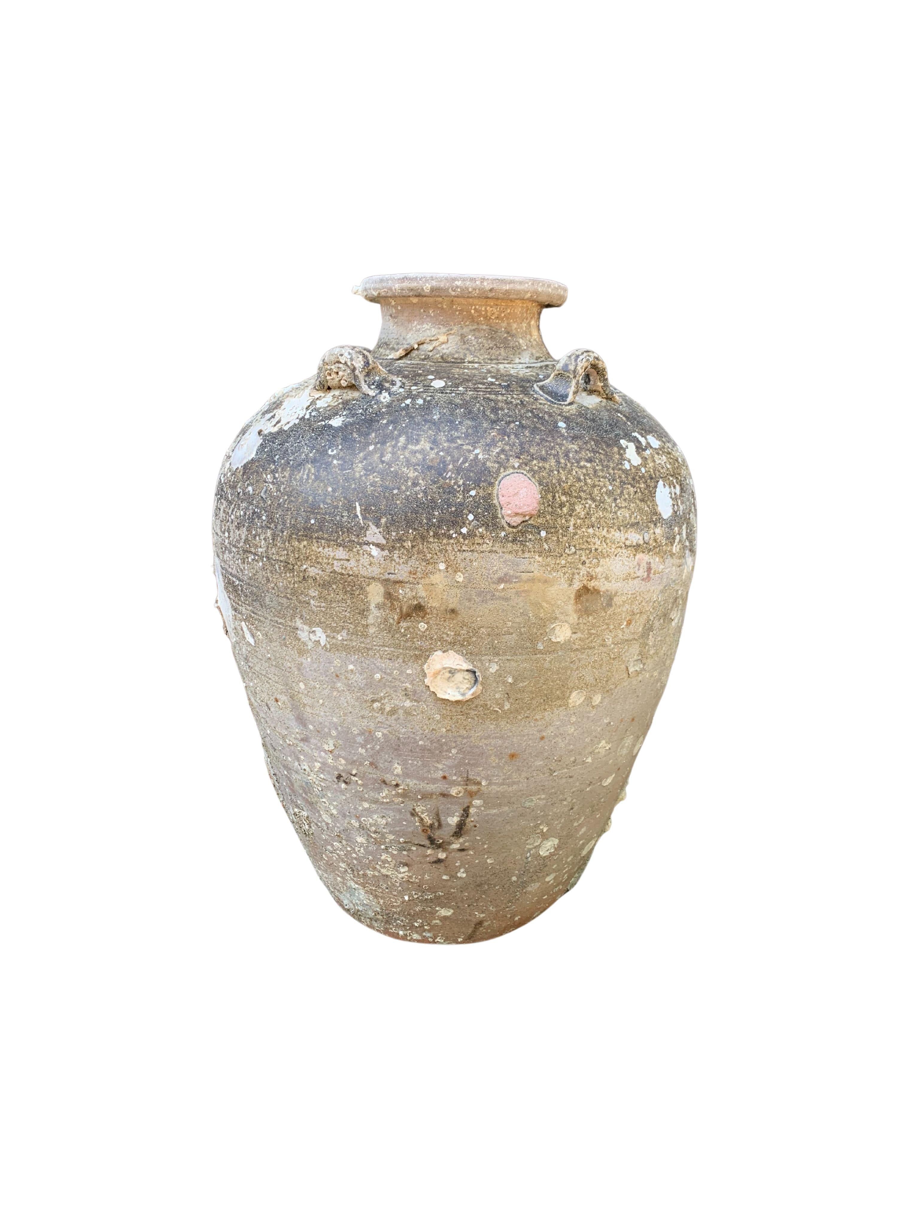Ceramic Sawankhalok Ship Wreck Jar from the Kingdom of Sukhothai, Thailand, 16th Century
