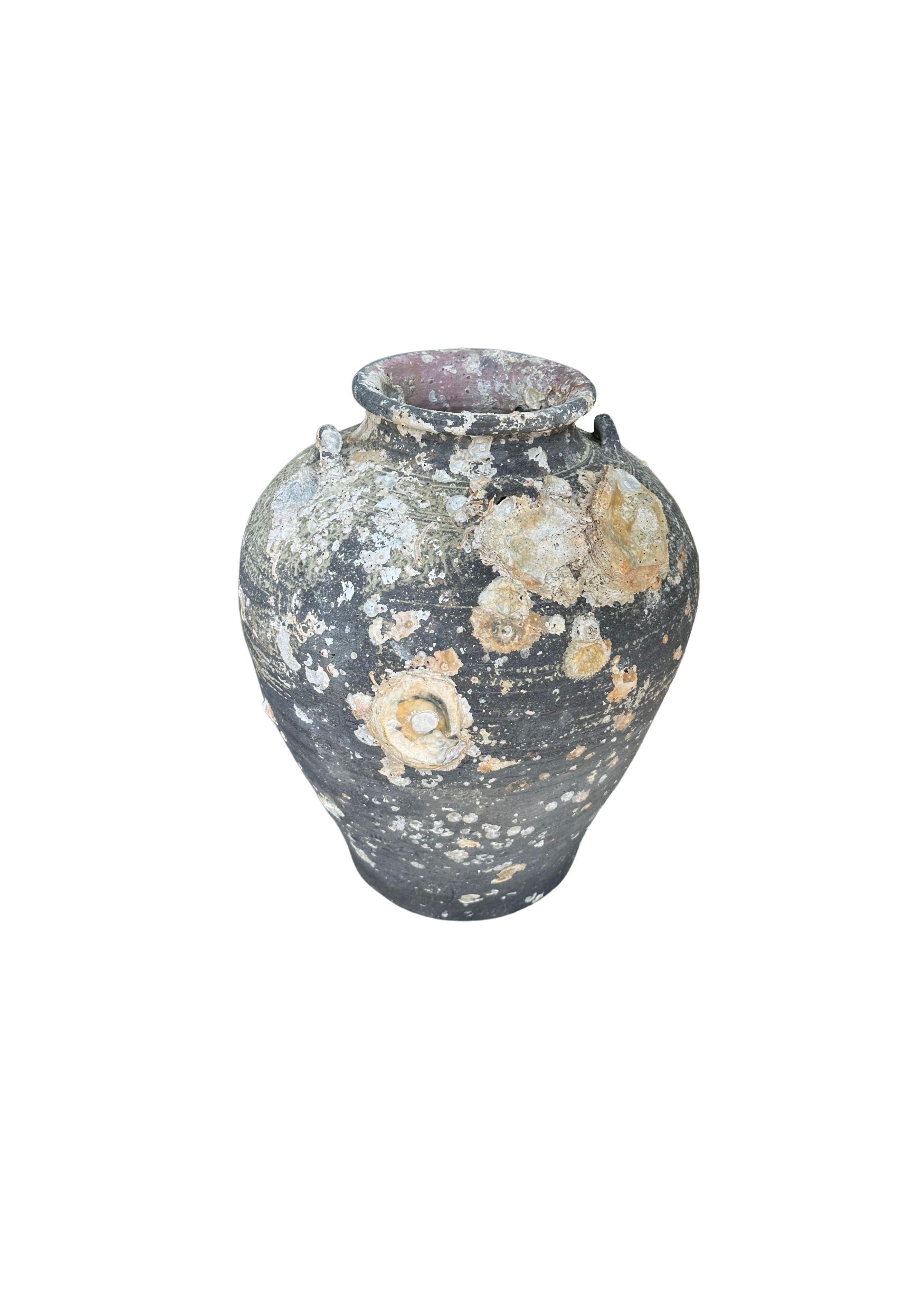 Ceramic Sawankhalok Ship Wreck Jar from the Kingdom of Sukhothai, Thailand, 16th Century