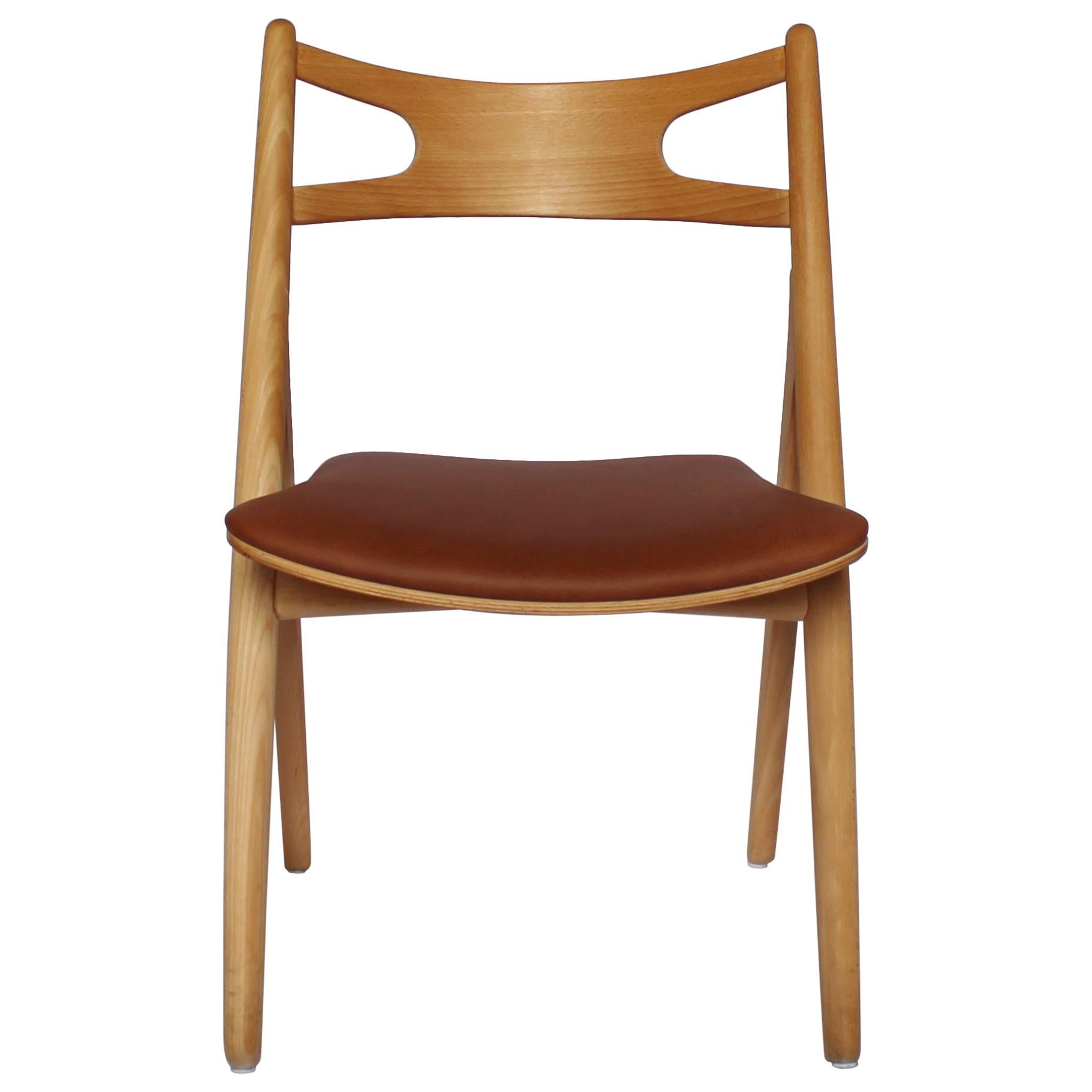 Sawbuck Chair, Model CH29, in Beech by Hans J. Wegner, 1970s