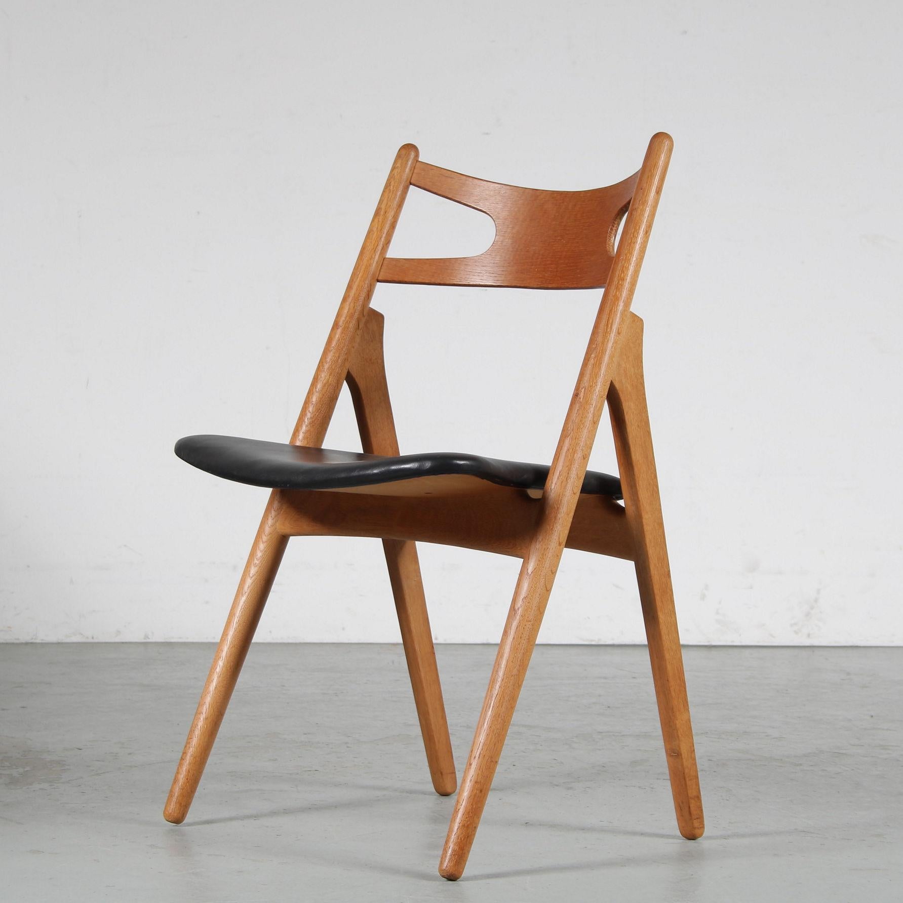 “Sawbuck” Dining Set by Hans J. Wegner for Andreas Tuck, Denmark 1950 3
