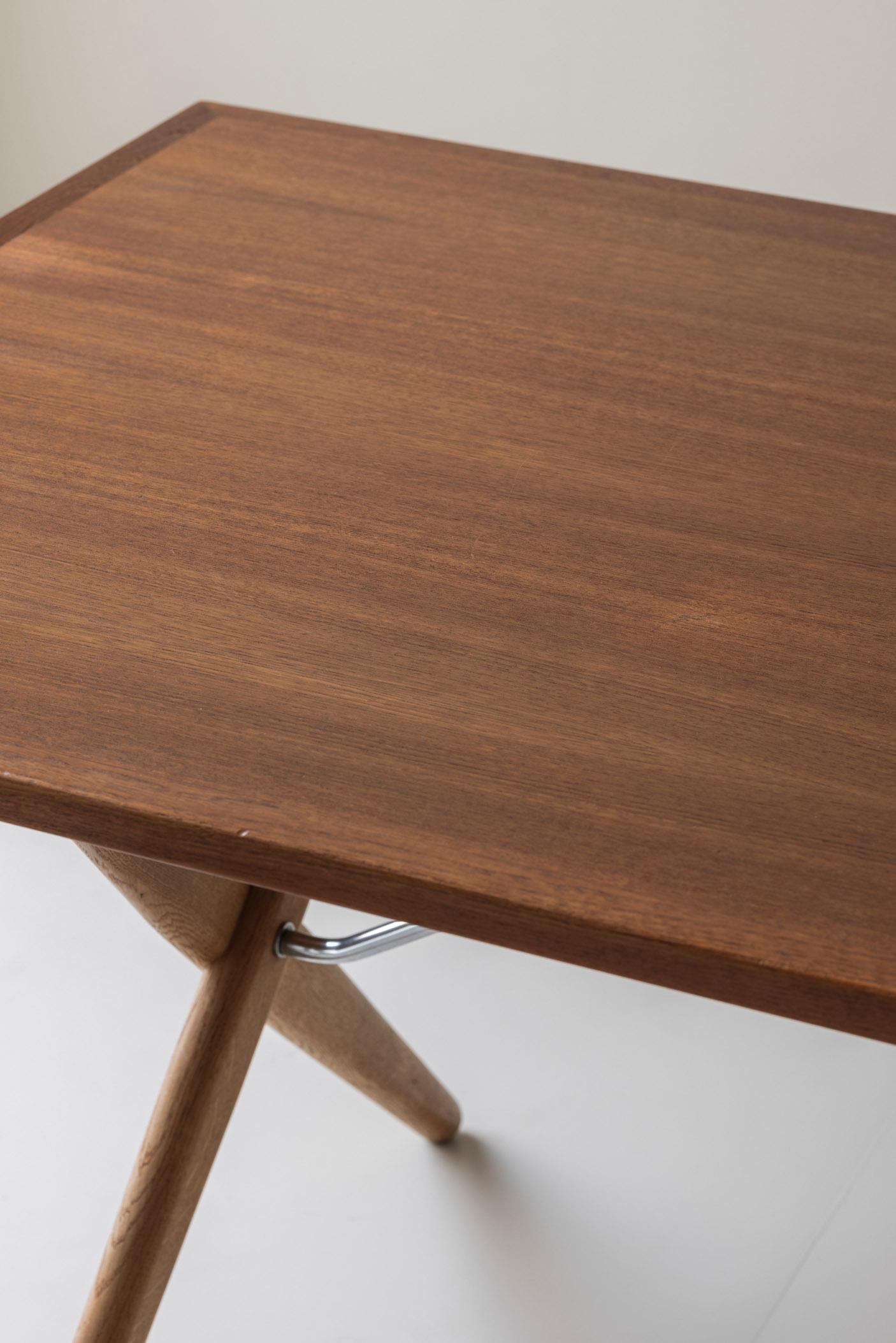 Table de salle à manger Sawbuck ou AT 303 par Hans Wegner pour Andreas Tuck, Danemark années 1950 en vente 3
