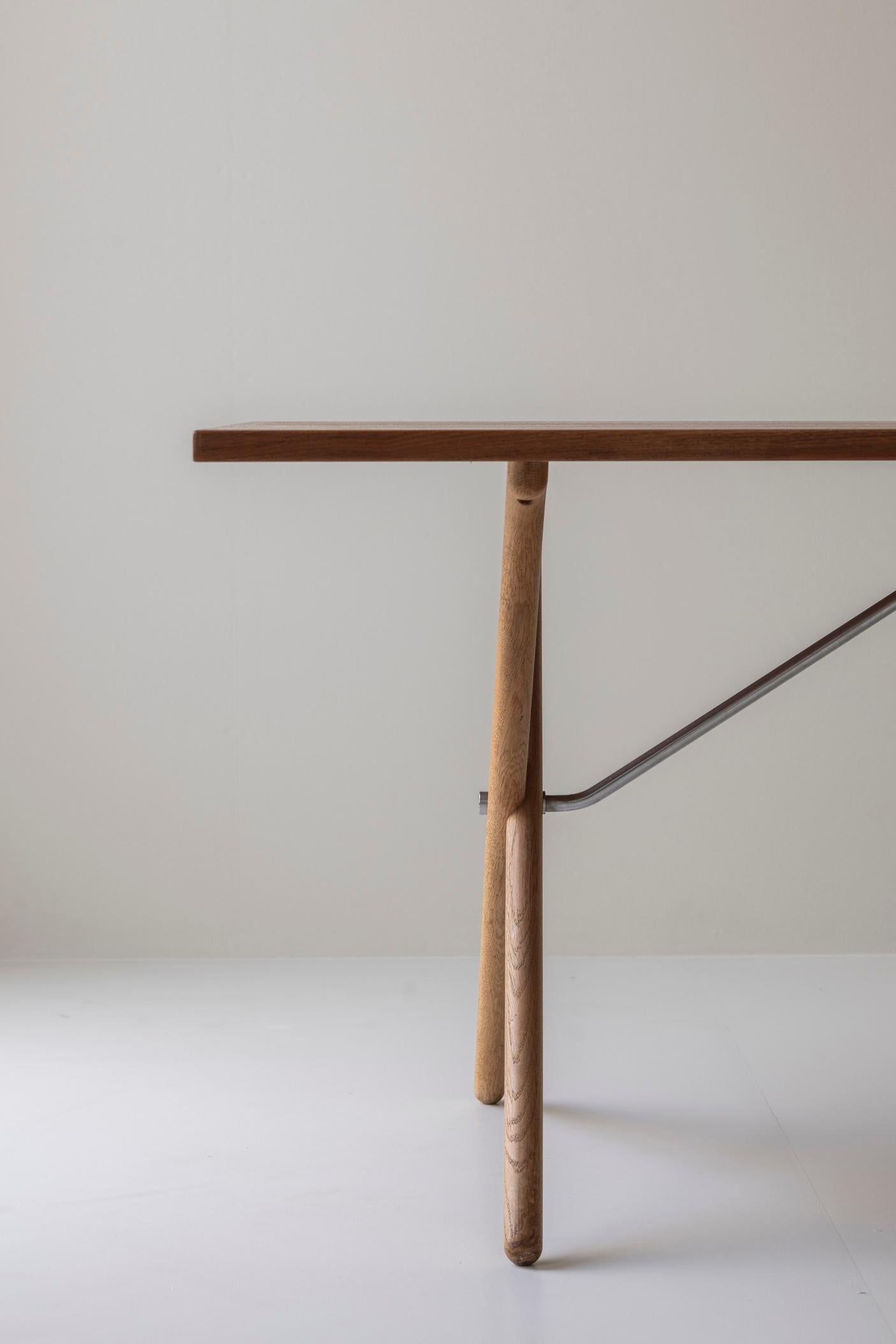 Table de salle à manger Sawbuck ou AT 303 par Hans Wegner pour Andreas Tuck, Danemark années 1950 en vente 9