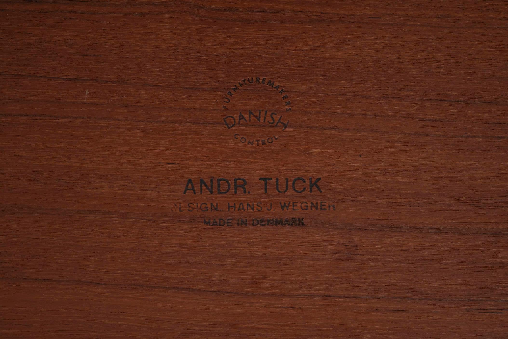 Table de salle à manger Sawbuck ou AT 303 par Hans Wegner pour Andreas Tuck, Danemark années 1950 en vente 12