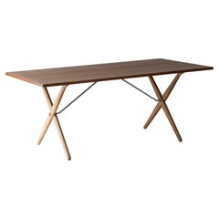 Mesa de comedor Sawbuck o AT 303 de Hans Wegner para Andreas Tuck, Dinamarca Años 50