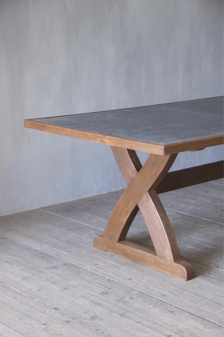 British Sawbuck Table For Sale