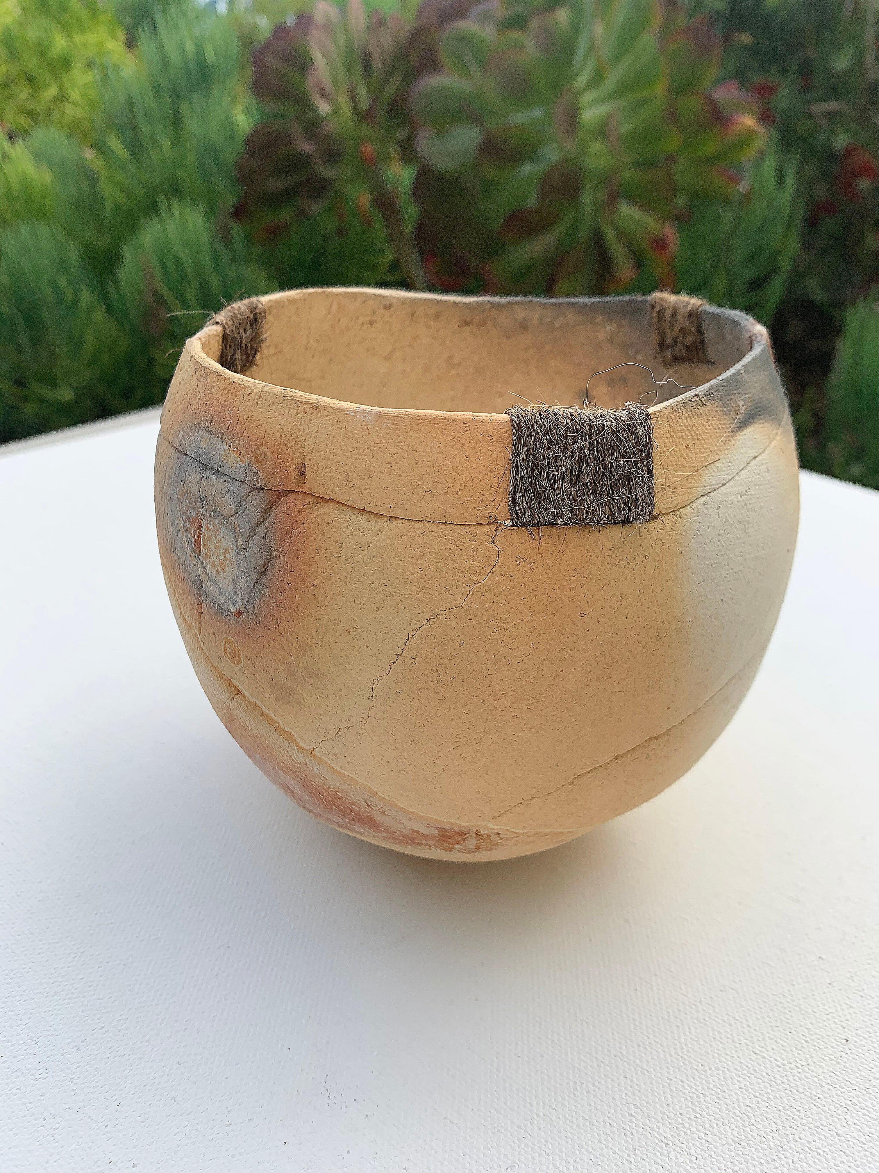 Sawdust Fired Pottery by Chris Spanovich In Good Condition For Sale In San Diego, CA