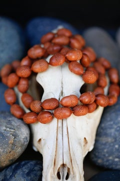 Hand-carved Sawo Wood Acorns Necklace