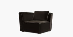 Sawyer Modular Sofa - Corner Chair Velvet Chocolate