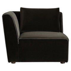 Sawyer Modular Sofa - Corner Chair Velvet Chocolate 