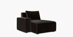 Sawyer Modular Sofa - Left Arm Chaise Velvet Chocolate