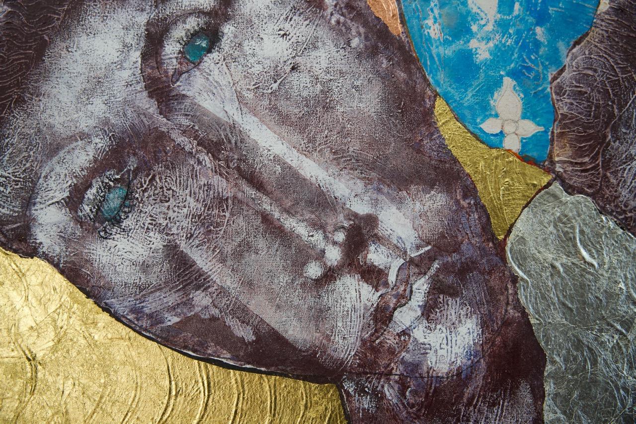 Diamonds Across the Sky. (Sternschnuppen).  Zeitgenössisch  Figurative Malerei – Painting von Sax Berlin