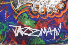 Jazz Man.  Contemporary Large Neo Expressionist Oil Painting