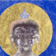 Loving Kindness. Contemporary Mixed Media Buddha Painting