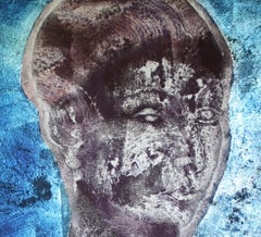 Oracle Of Delphi: Contemporary mixed media figurative painting by Sax Berlin